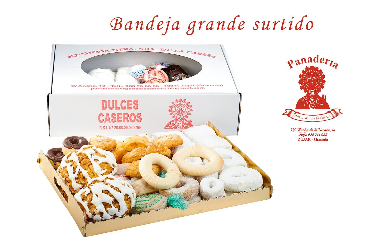 Bandeja grande de surtido de dulces caseros